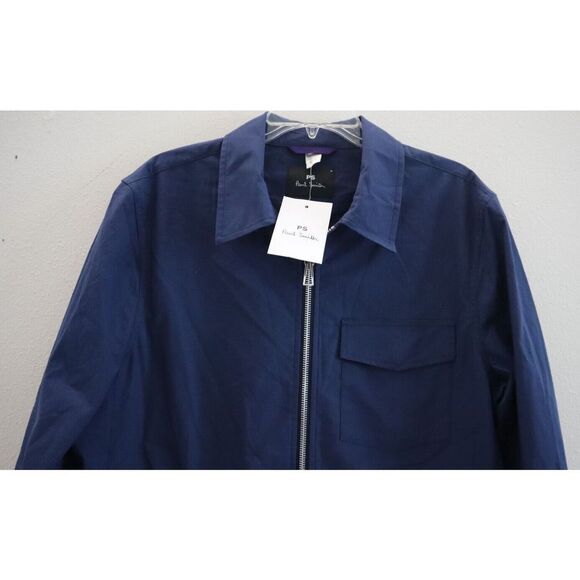 Ps Paul Smith M2R-650X-J21559 Men's Sz M Blue Casual Fit Front Zip Jacket $325 - Picture 3 of 12